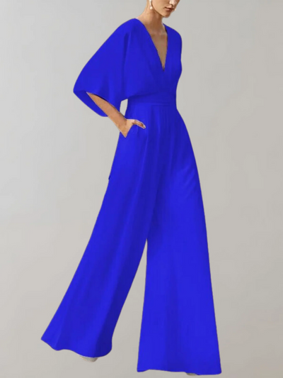 Damen eleganter Jumpsuit mit weitem Bein | Hochzeitsgäste