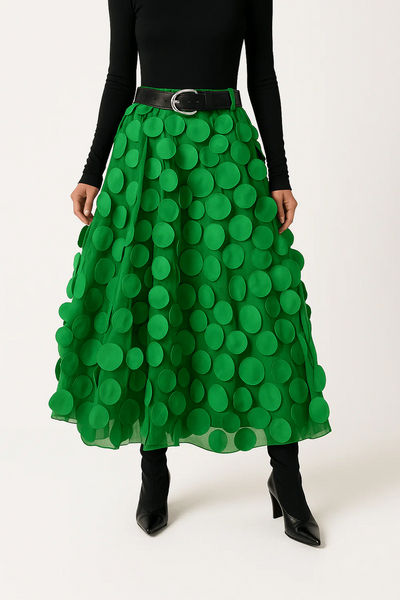 Damen stylischer Vintage-Midirock | Lang