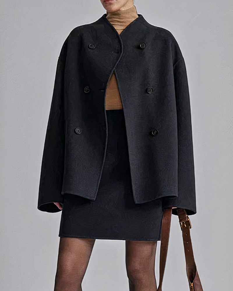 Damen zeitloser Doppelreiher-Mantel | Herbst