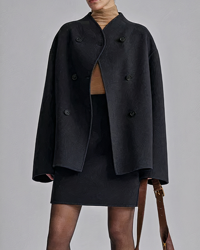 Damen zeitloser Doppelreiher-Mantel | Herbst