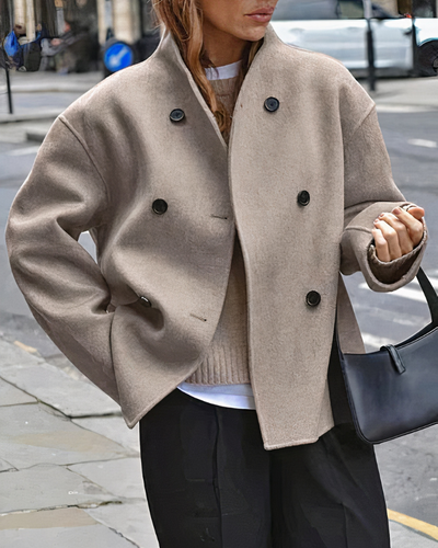 Damen zeitloser Doppelreiher-Mantel | Herbst