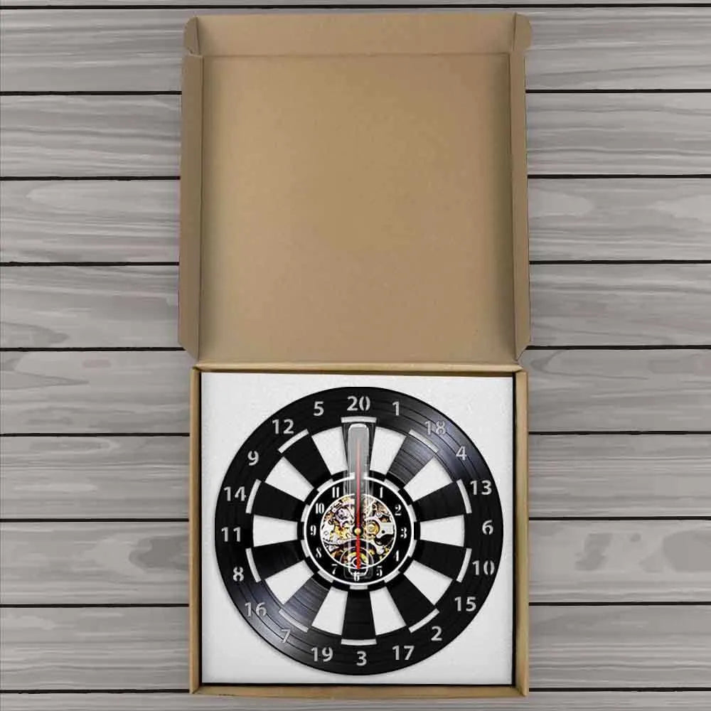 DartGlow Vintage Dartboard Wanduhr