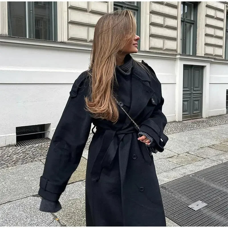 Marlene™ | Oversized-Mantel aus Wollmischung