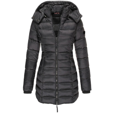 Daunenjacke mit Kapuze für Frauen