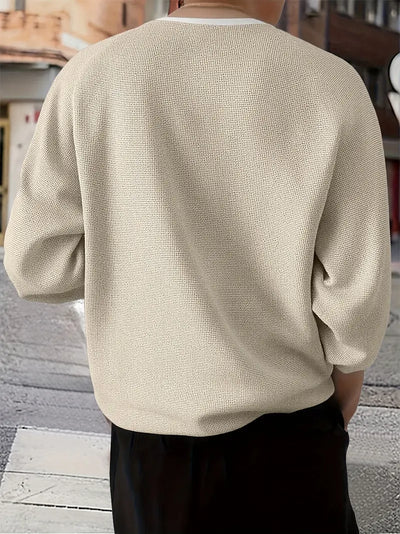 Brogan – Langärmliges Henley Hemd In Lockerer Passform