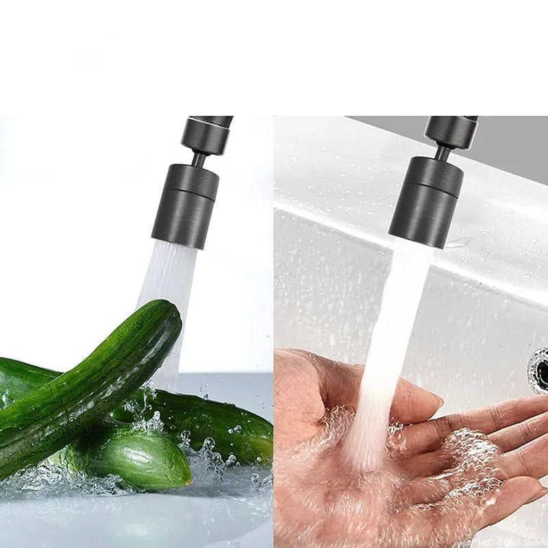 FlexSpray 360° Rotierbarer Wasserhahn-Sprühkopf mit einstellbarem Wasserfluss