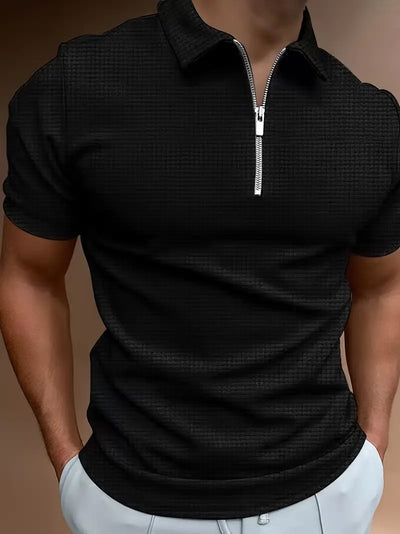Reißverschluss-Poloshirt für Herren