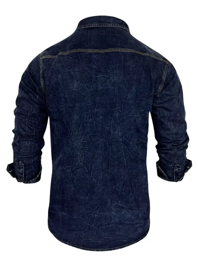 Angelo – Jeanshemd Mit Knopfleiste Und Aufgesetzten Taschen