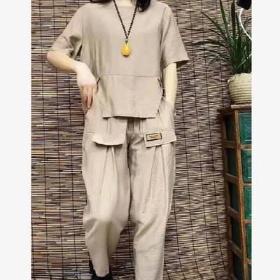 MELIKE - SET AUS BLUSE UND CARGOHOSE