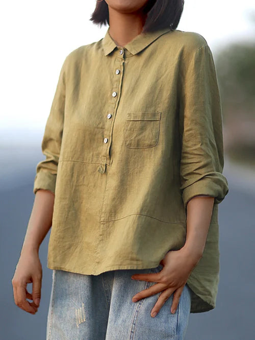 Laura™ | Schicke Bluse mit langen Ärmeln