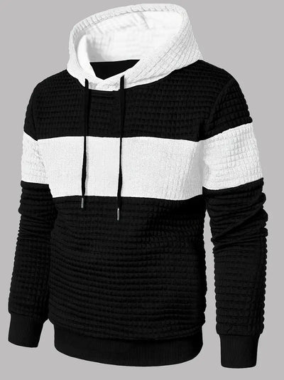 Arvid – Kapuzenpullover  Mit Farbblock Struktur