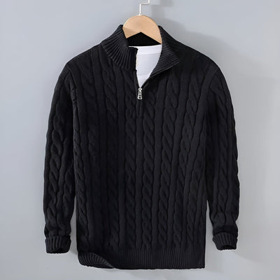 Felix - Baumwollpullover mit Reißverschluss