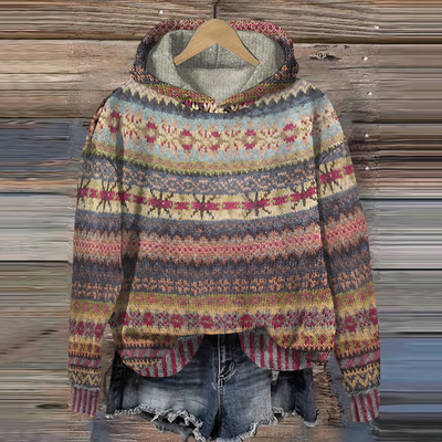 Schicker, zeitloser und bequemer Vintage Hoodie für Damen