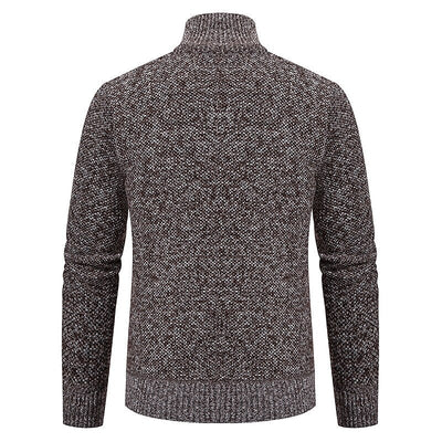 Alder Modehaus - Stylischer Zipper-Strickpullover für Herren
