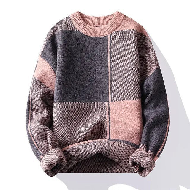 Oleg | Trendy Patterned Comfort Herrenpullover