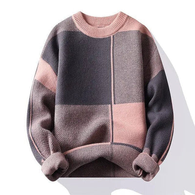 Oleg | Trendy Patterned Comfort Herrenpullover