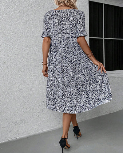 Fleur™ | Elegantes Midikleid mit Blumenmuster