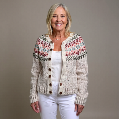 Claudiaa - Handge Fertigt Woll Pullover