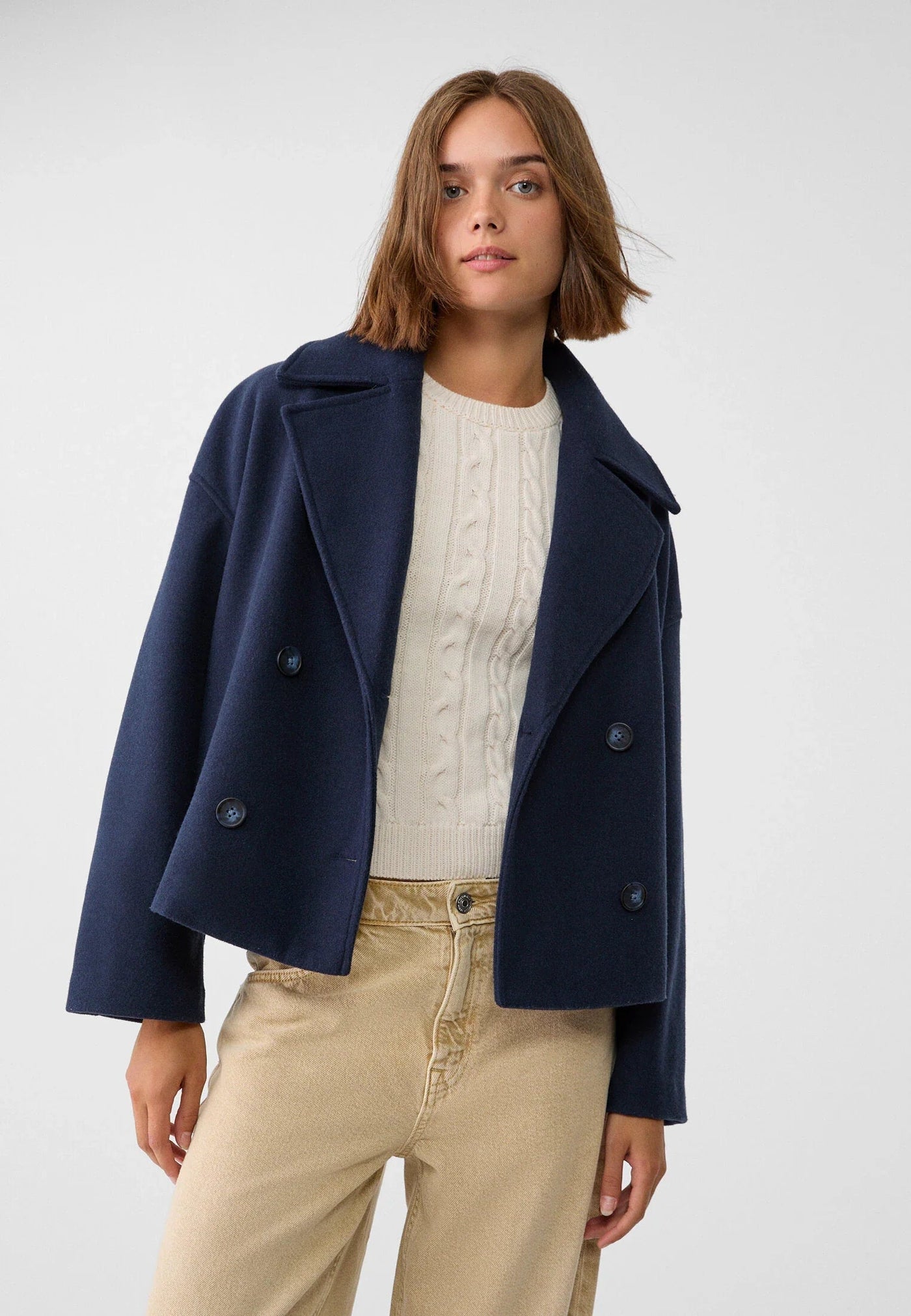 Sarah - Modische cropped Jacke