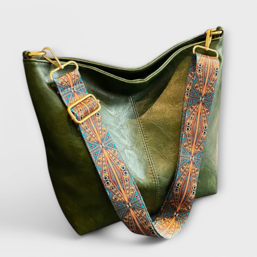 FABIENNE - GROSSE TASCHE UND GEMUSTERTER RIEMEN