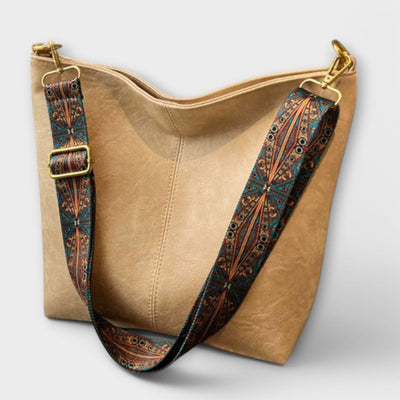 FABIENNE - GROSSE TASCHE UND GEMUSTERTER RIEMEN