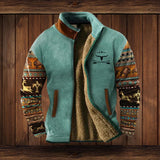 Blau mit Aufdruck