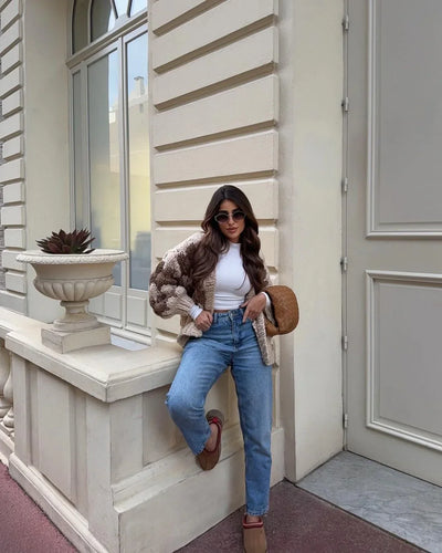 DEVIN - STRICKJACKE AUS GROBER STRUKTURIERTER MASCHEN