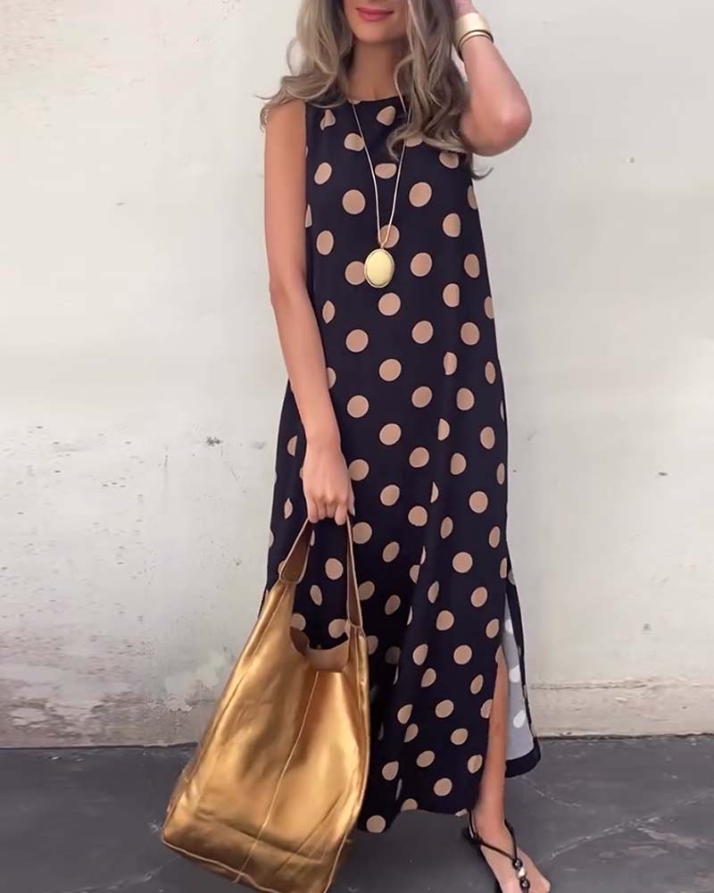 Christine™ | Elegantes Kleid mit Punkten
