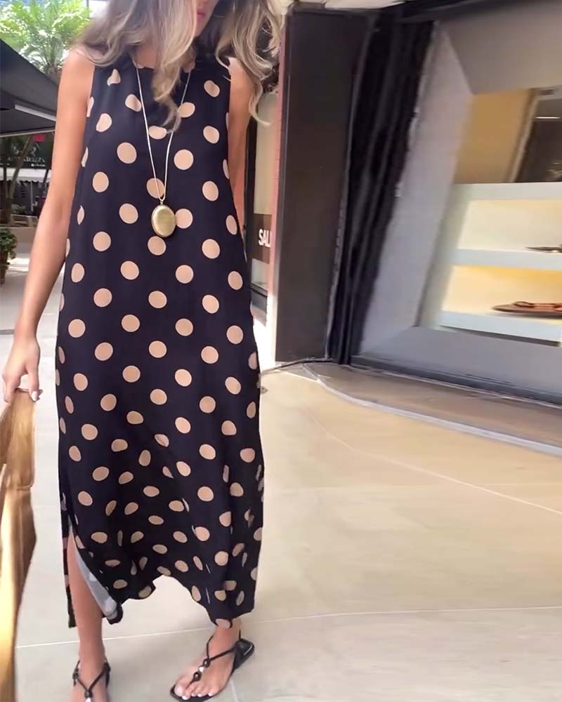 Christine™ | Elegantes Kleid mit Punkten