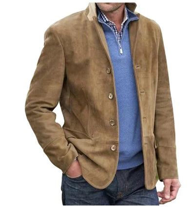 Vintage-Knopfverschlussjacke für Herren