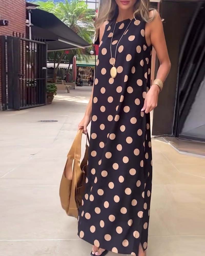 Christine™ | Elegantes Kleid mit Punkten