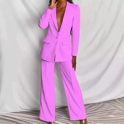 Alder Modehaus - Stilvolles Set bestehend aus edlem Blazer und eleganter Hose