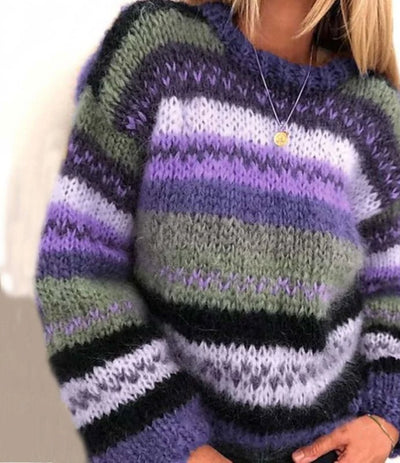 Priya – Bequemer Langarm Strickpullover