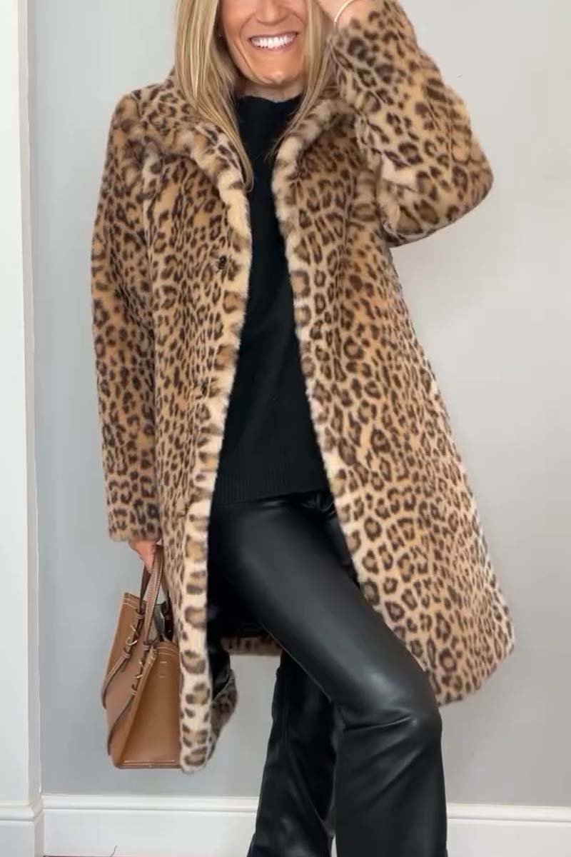 Lea - Modischer Leopardenmantel