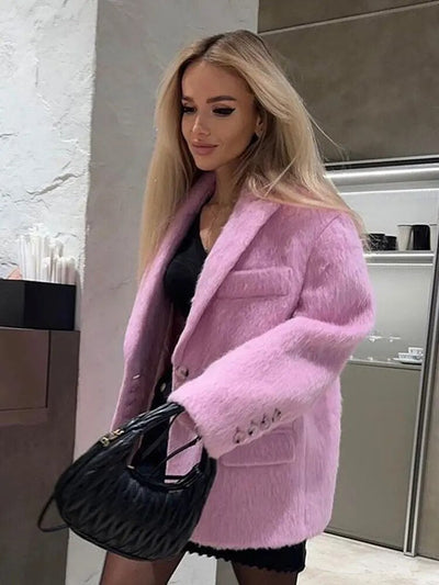 Gemütliche, trendige und vielseitige Fleecejacke für Damen