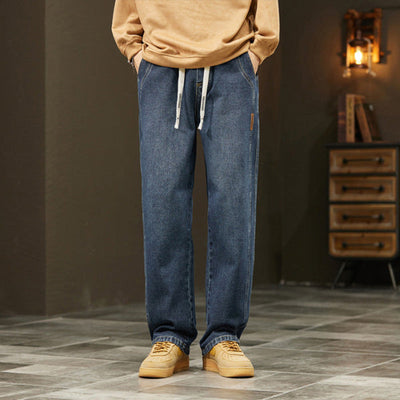 MIKE - GERADE JEANS IM JAPANISCHEN STIL