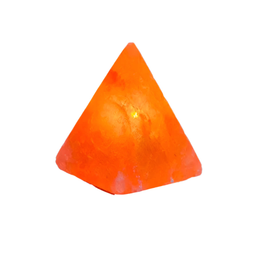 ZenGlow Pyramide Himalaya-Salzlampe – Beruhigendes warmes Umgebungslicht