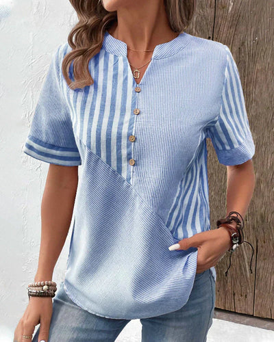 Frederique™ | Elegante gestreifte Bluse