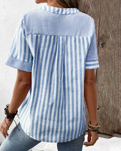 Frederique™ | Elegante gestreifte Bluse