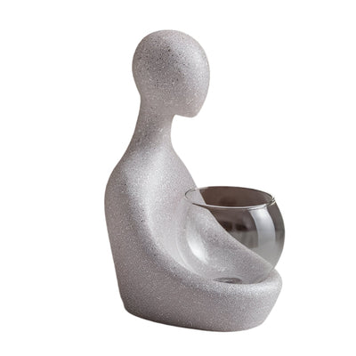 LumiRoot Illuminierter Hydrokultur-Vase – Modernes Transparentes Design