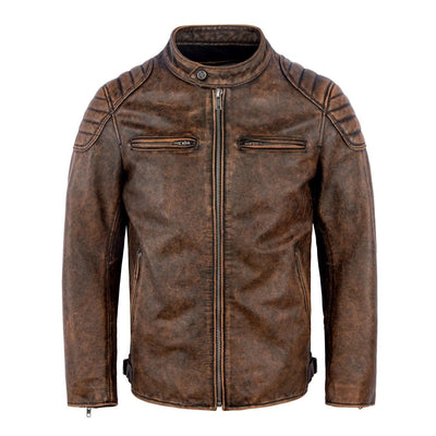 Jorge – Lederjacke Mit Frontreißverschluss