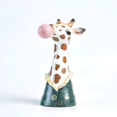 SafariWhimsy – Künstlerisch, tierinspiriertes Blasen-Vase