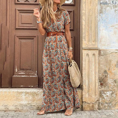 Karin™ | Elegantes Kleid im Ibiza-Stil - Inklusive Gürtel