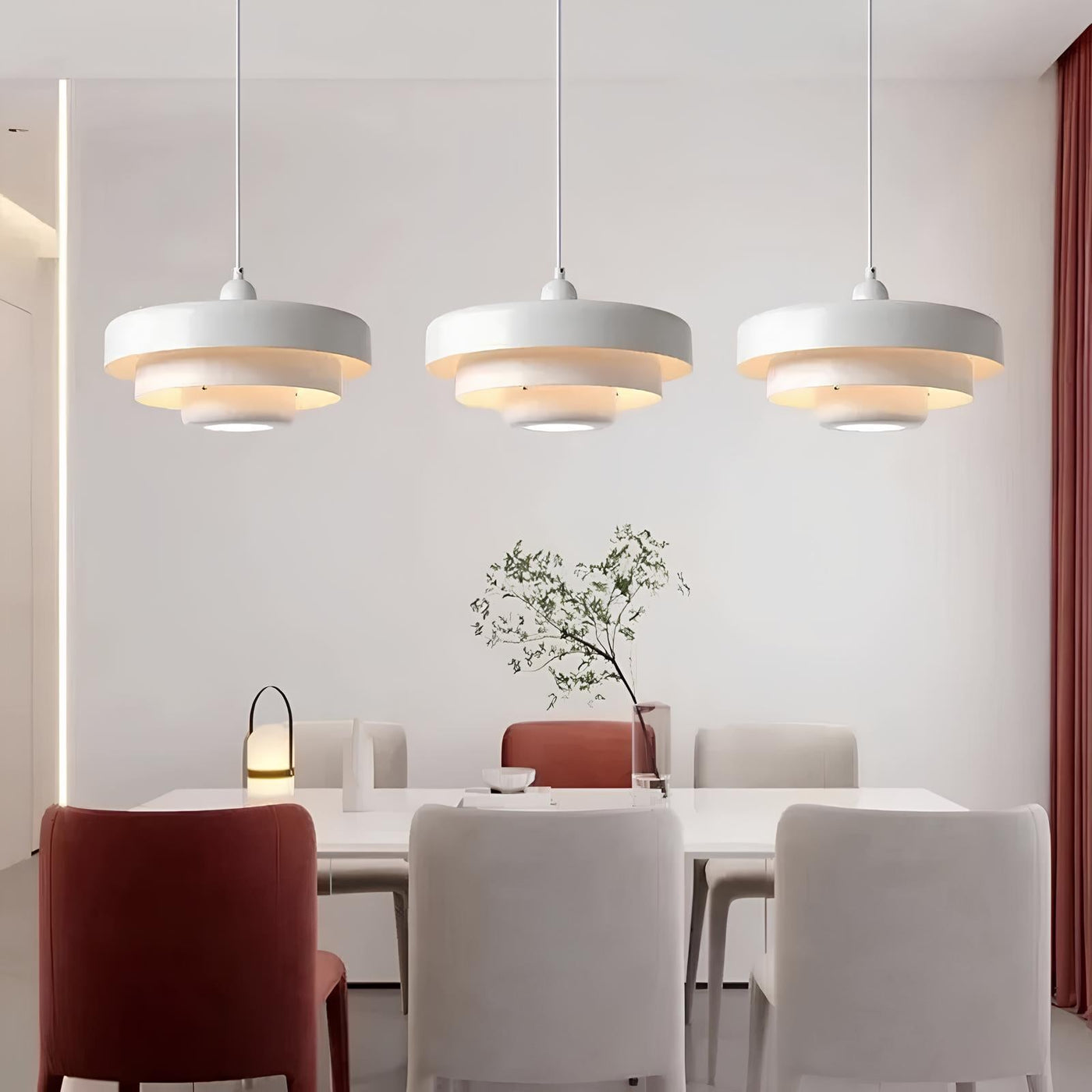 ScandiGlow Slim Glasloftlampe für modernes nordisches Interieur