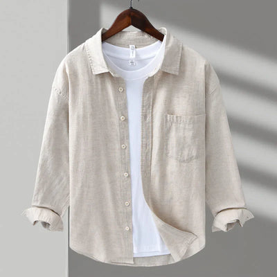 DETLEF - LOCKERES FREIZEITHEMD AUS LEINEN