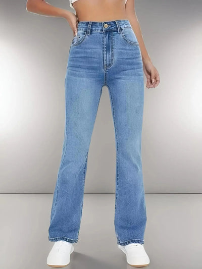 Fiona Bootcut-Jeans mit hoher Taille