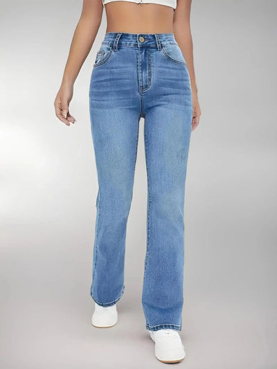 Fiona Bootcut-Jeans mit hoher Taille