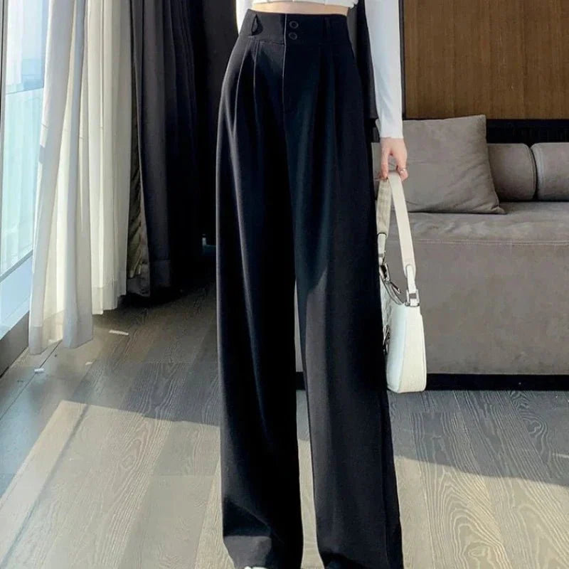 Mayla Hochtaillierte Hose mit Weitem Bein
