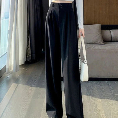 Mayla Hochtaillierte Hose mit Weitem Bein