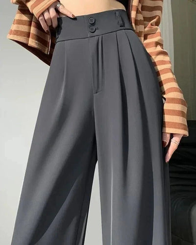 Mayla Hochtaillierte Hose mit Weitem Bein
